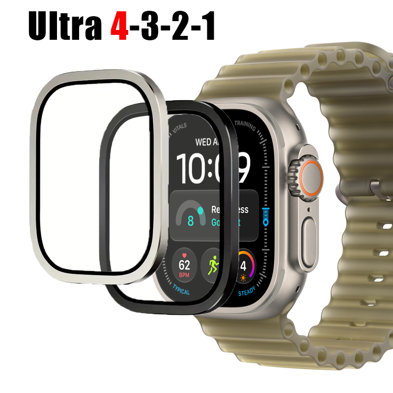 Smartwatch Watches For Men - Aluminium Alloy Case+Tempered Glass Film For