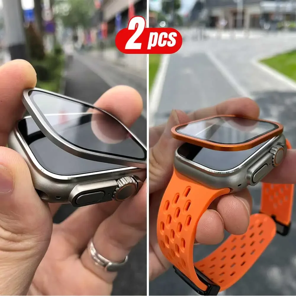 2PCS Titanium Metal Frame for  - Smartwatch Watches For Men review and price