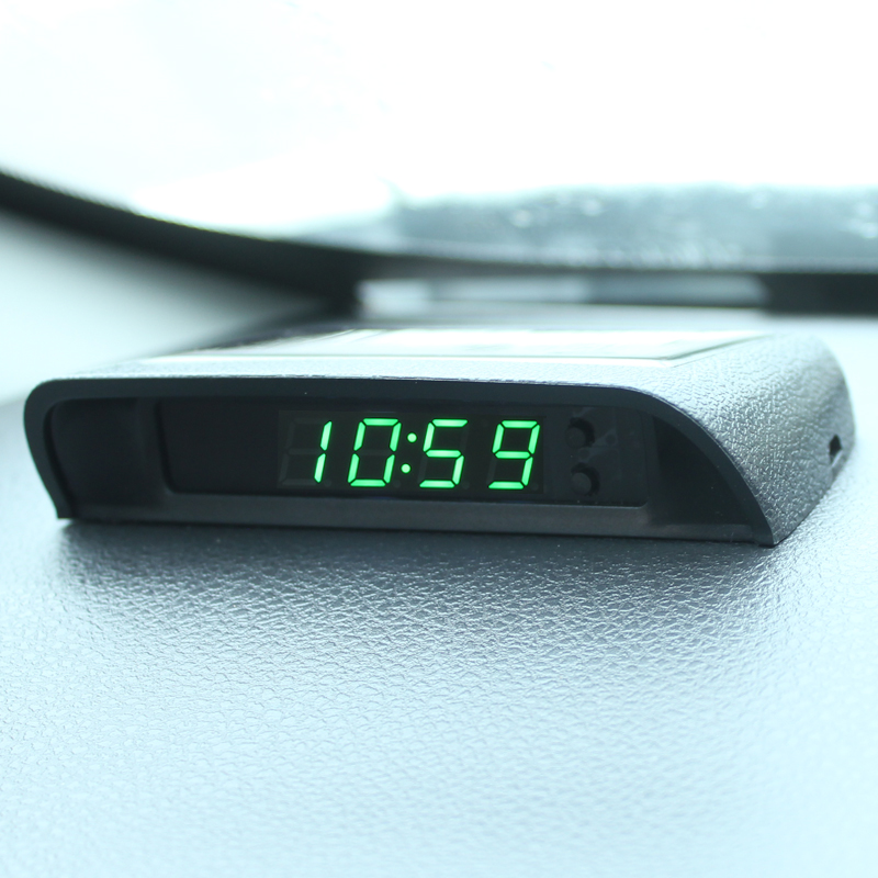 Solar Car Clock Thermometer Da - Solar Powered Watch review and price