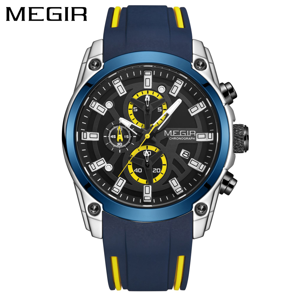 MEGIR Men's Quartz Watch Top B - Silicone Sport Band review and price