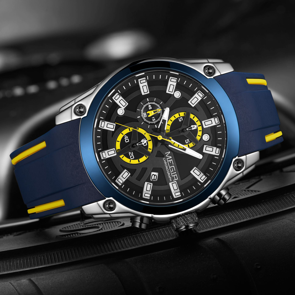 MEGIR Men's Quartz Watch Top B - Silicone Sport Band review and price