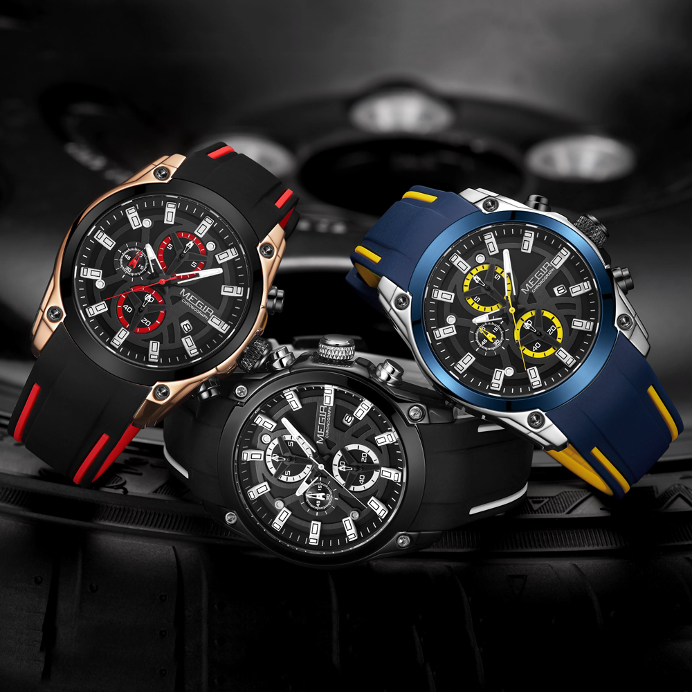 MEGIR Men's Quartz Watch Top B - Silicone Sport Band review and price