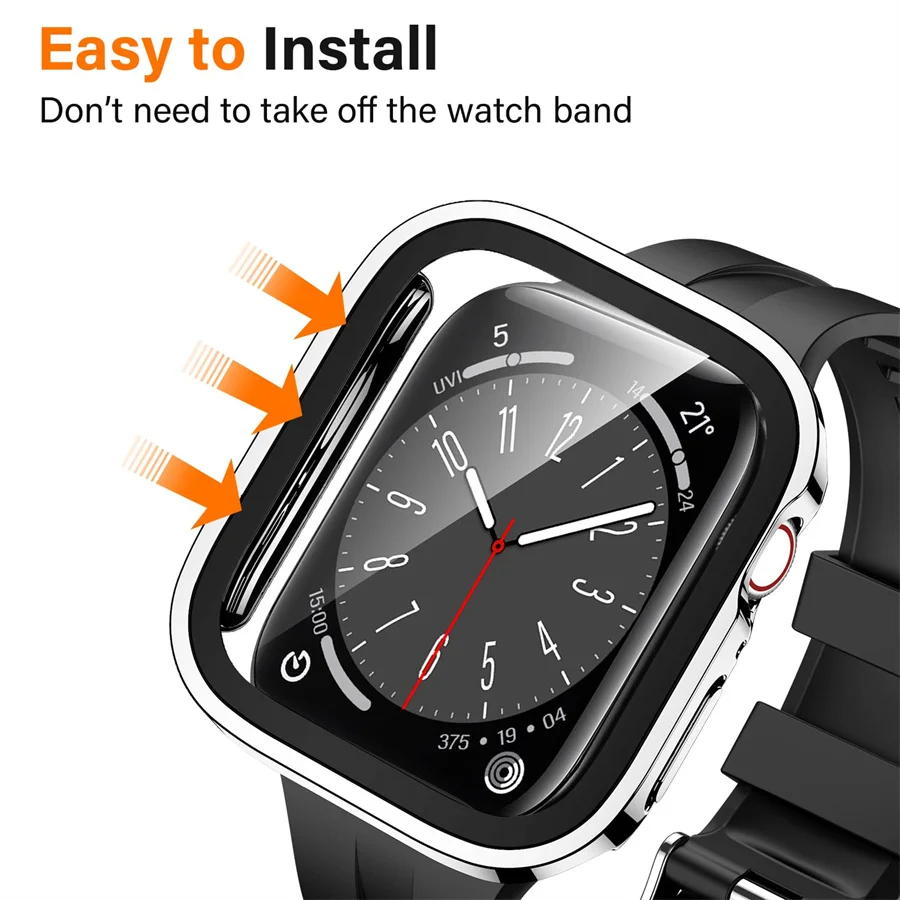 Glass+cover For Apple Watch ca - Watches Not Smartwatch review and price