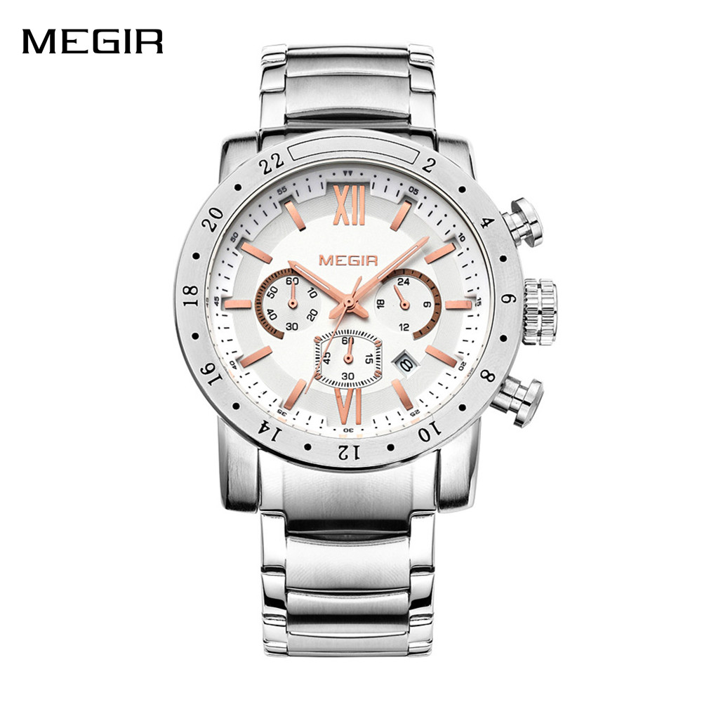 MEGIR Stainless Steel Casual W - Watches Not Smartwatch review and price