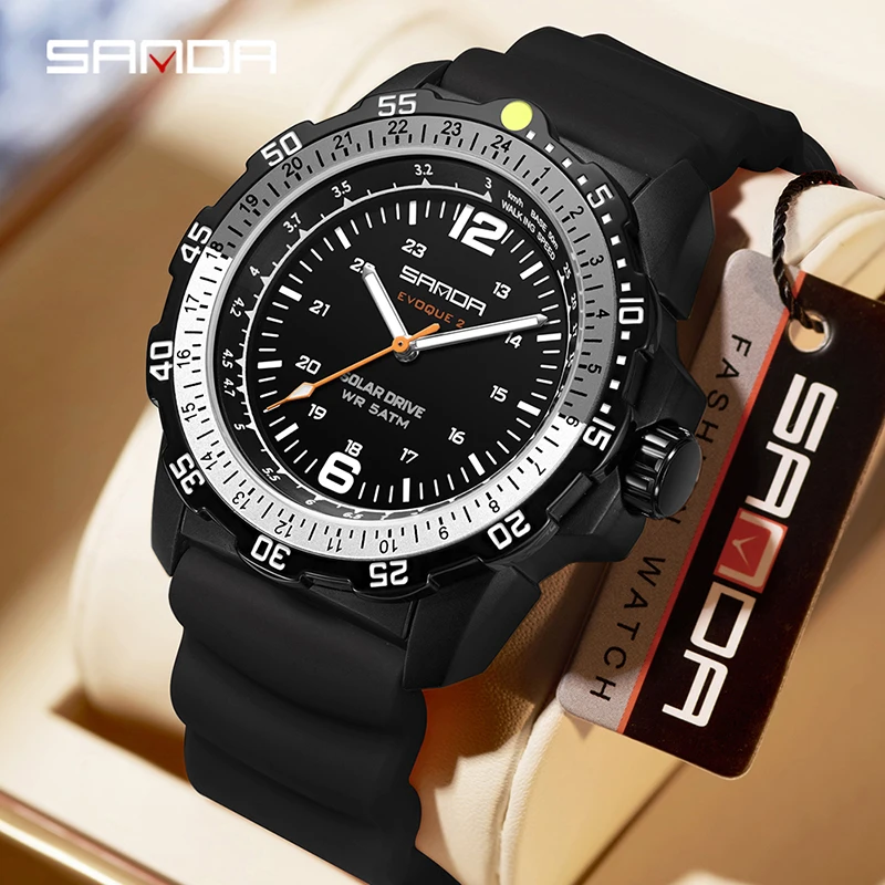SANDA New Luxury Men's Solar-p - Solar Powered Watch review and price