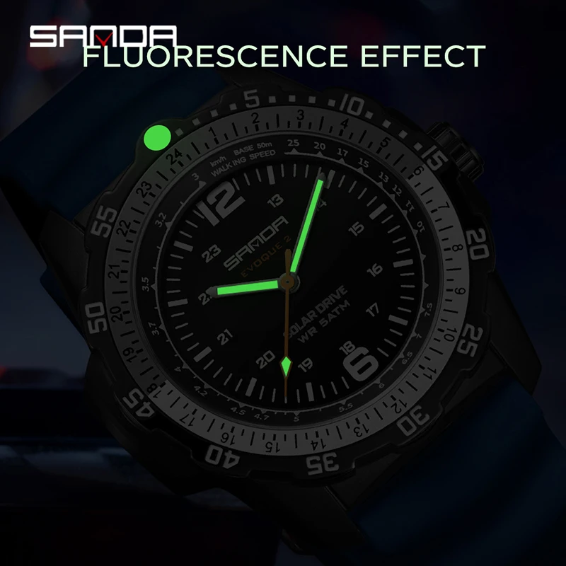 SANDA New Luxury Men's Solar-p - Solar Powered Watch review and price