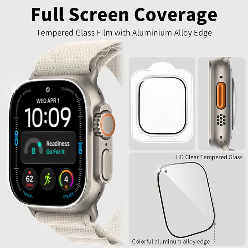 Tempered Glass Film for Apple  - Smartwatch Watches For Men review and price