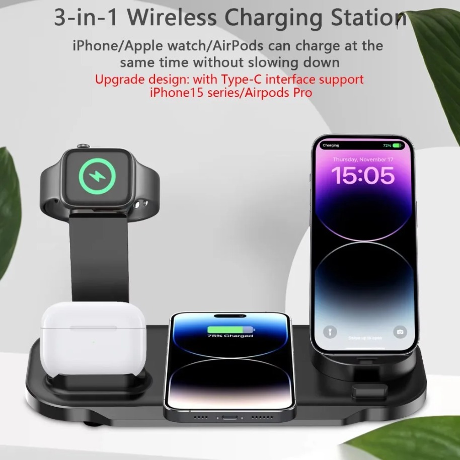 7 in 1 Wireless Charger Stand  - Smartwatch Watches Xiaomi review and price