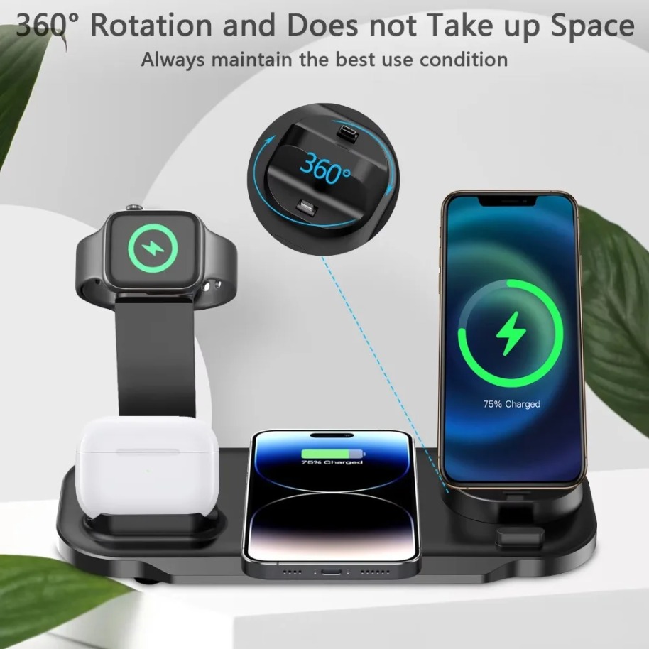 7 in 1 Wireless Charger Stand  - Smartwatch Watches Xiaomi review and price