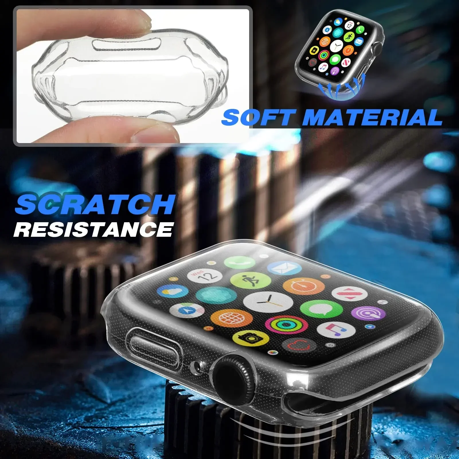 Cover For Apple Watch Case 44m - Watches Not Smartwatch review and price