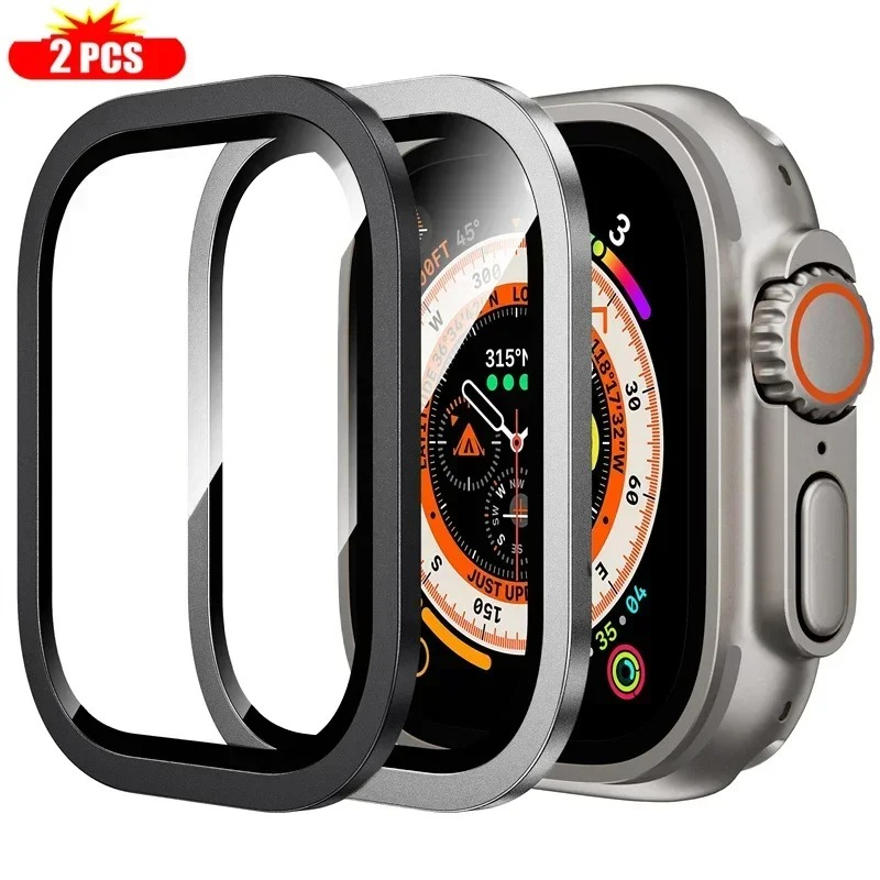 2PCS Tempered Glass for Apple  - Smartwatch Watches For Men review and price