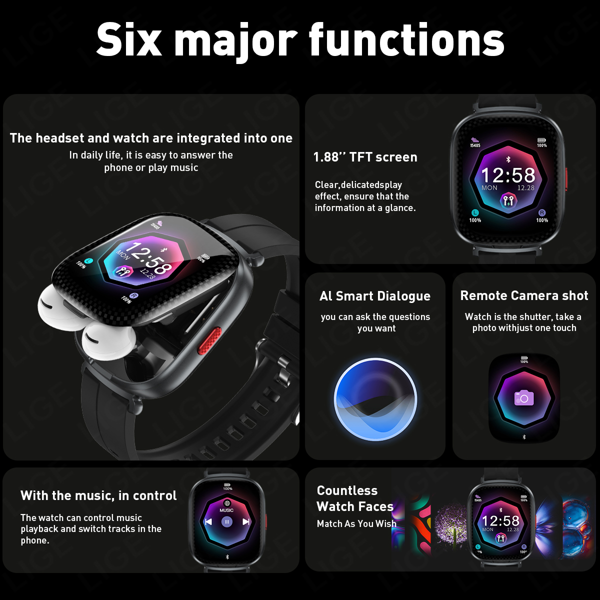 2 In 1 TWS Headset Smart Watch - Smartwatch Noise Watches review and price