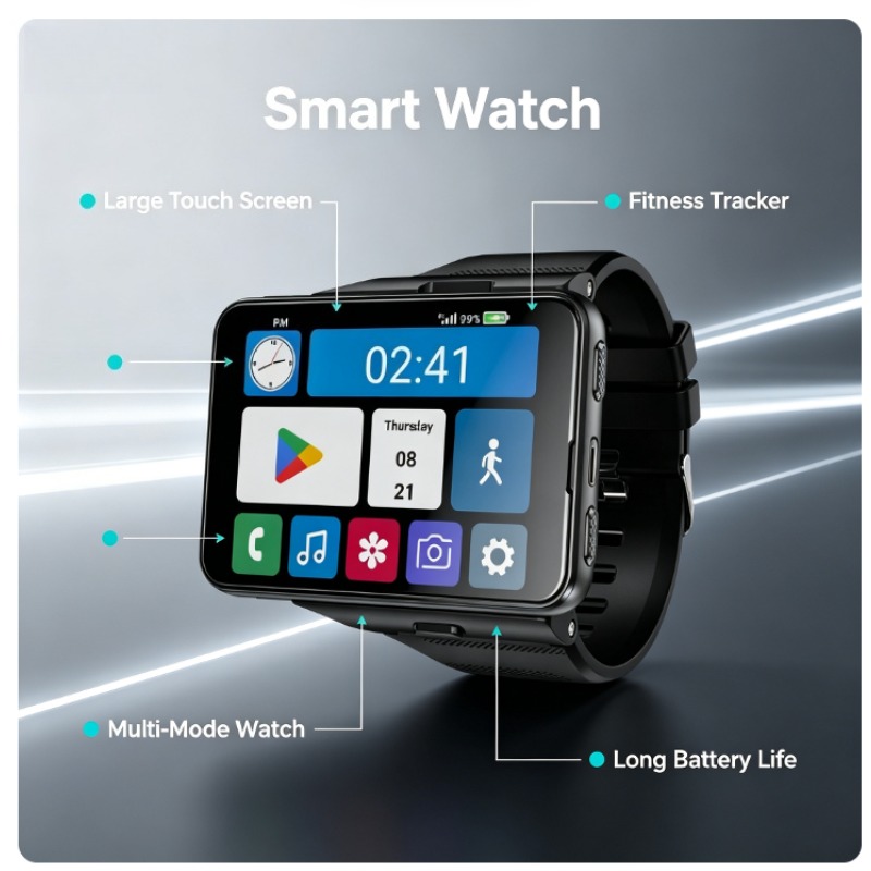 S999 Plus Smart Watch, 4G Andr - Smartwatch Watches For Men review and price