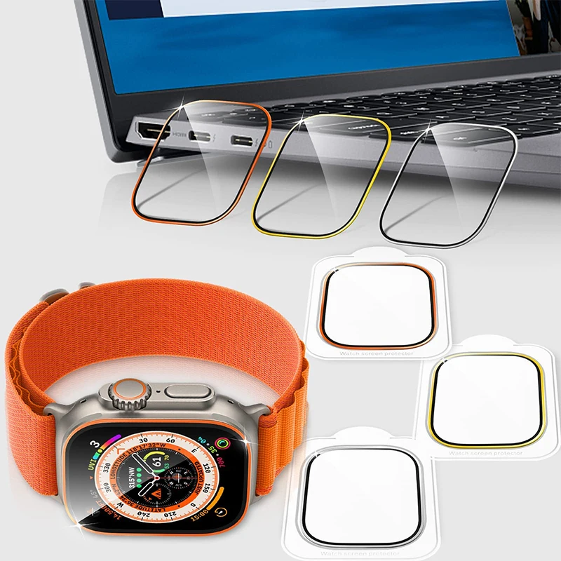Tempered Glass for Apple Watch - Smartwatch Watches For Men review and price