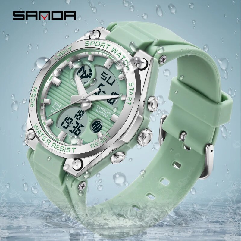 SANDA Brand G Style LED Digita - Solar Powered Watch review and price