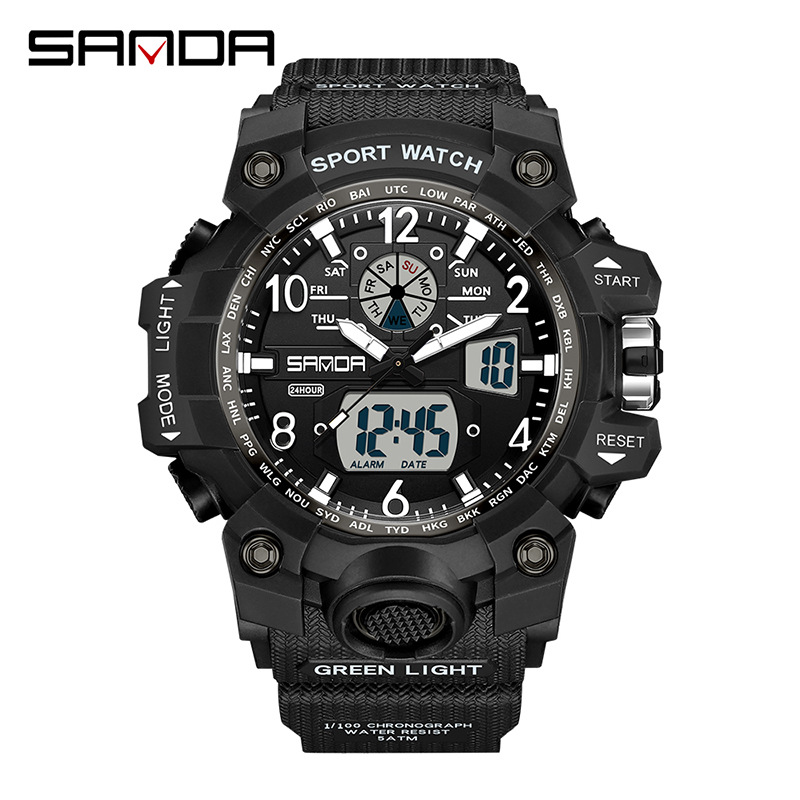 Fashion Sanda Brand Youth Mili - Solar Powered Watch review and price
