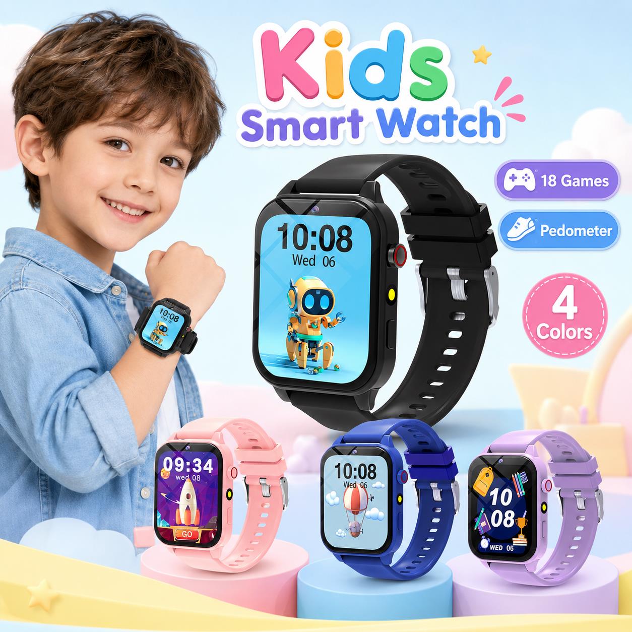 Smart Watch Games for Kids 18  - Smartwatch Digital Watches For Boys review and price