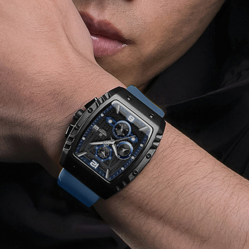 NAVIFORCE Men's Luxury Watch W - Silicone Sport Band review and price