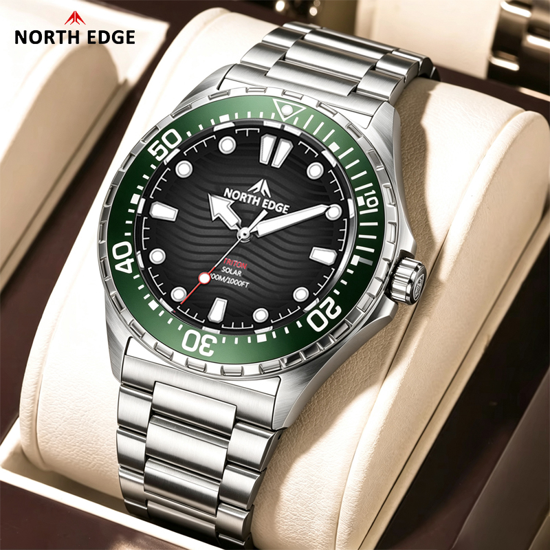 NORTH EDGE TRITON Solar Dive W - Solar Powered Watch review and price