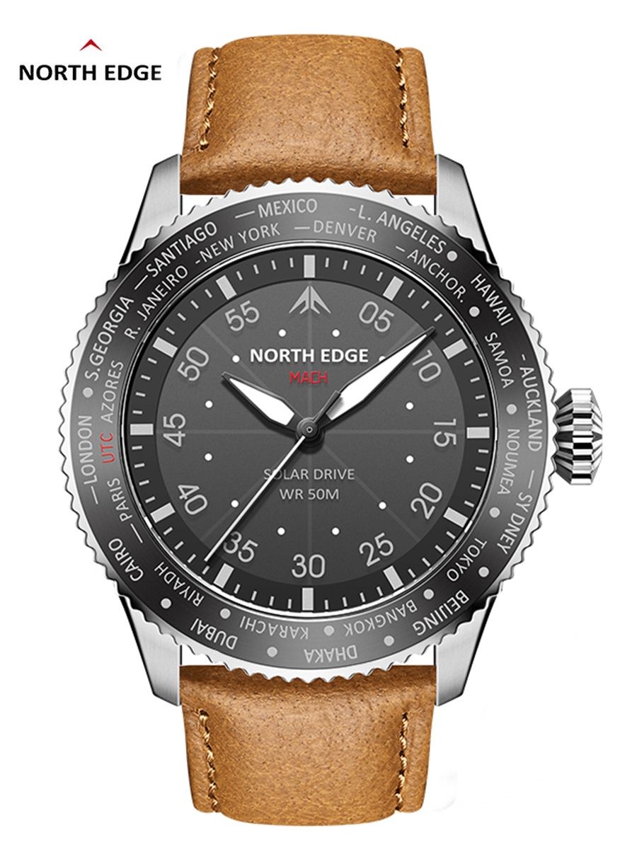 NORTH EDGE 2024 MACH Solar Pow - Solar Powered Watch review and price