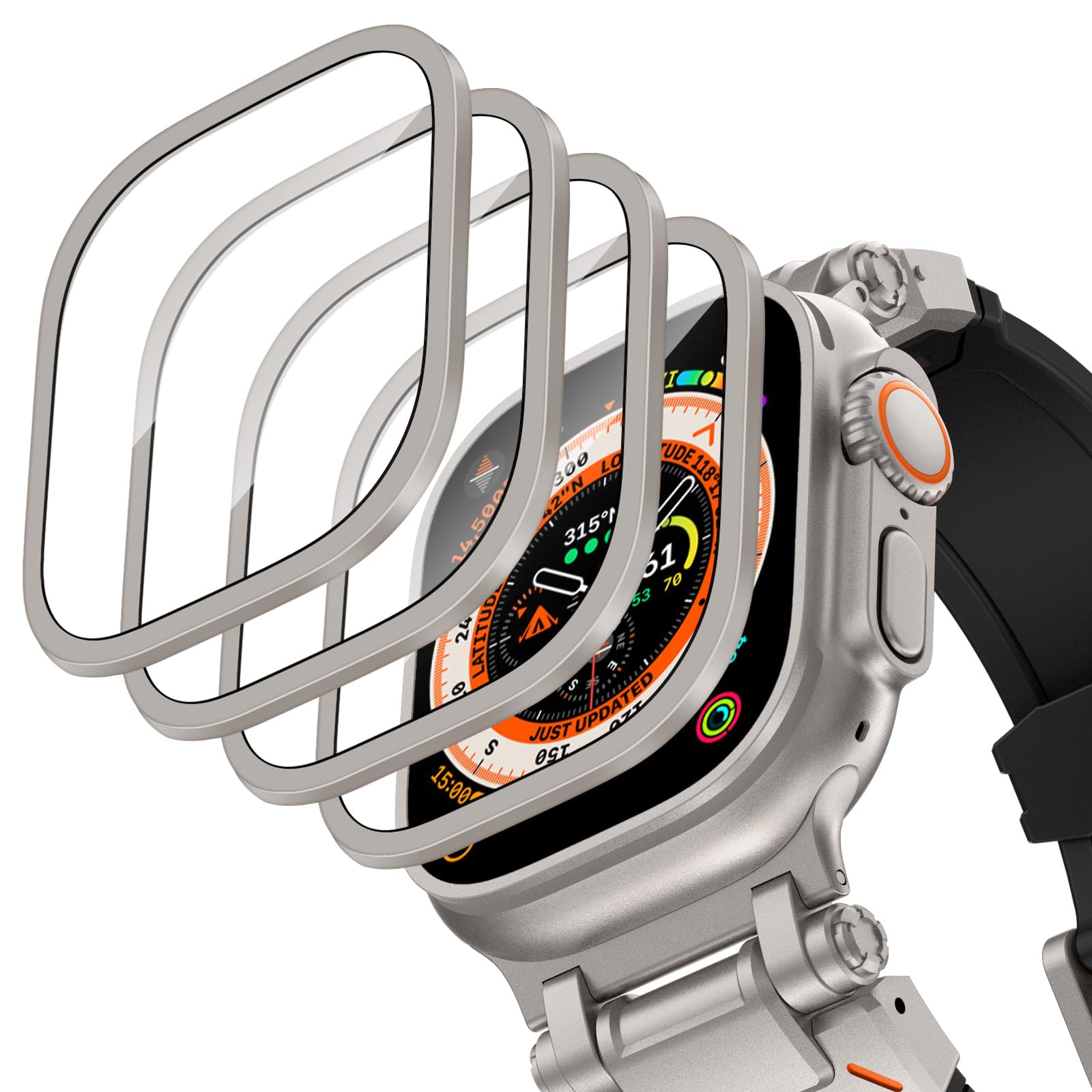 Aluminium Alloy Case+Tempered  - Smartwatch Watches For Men review and price