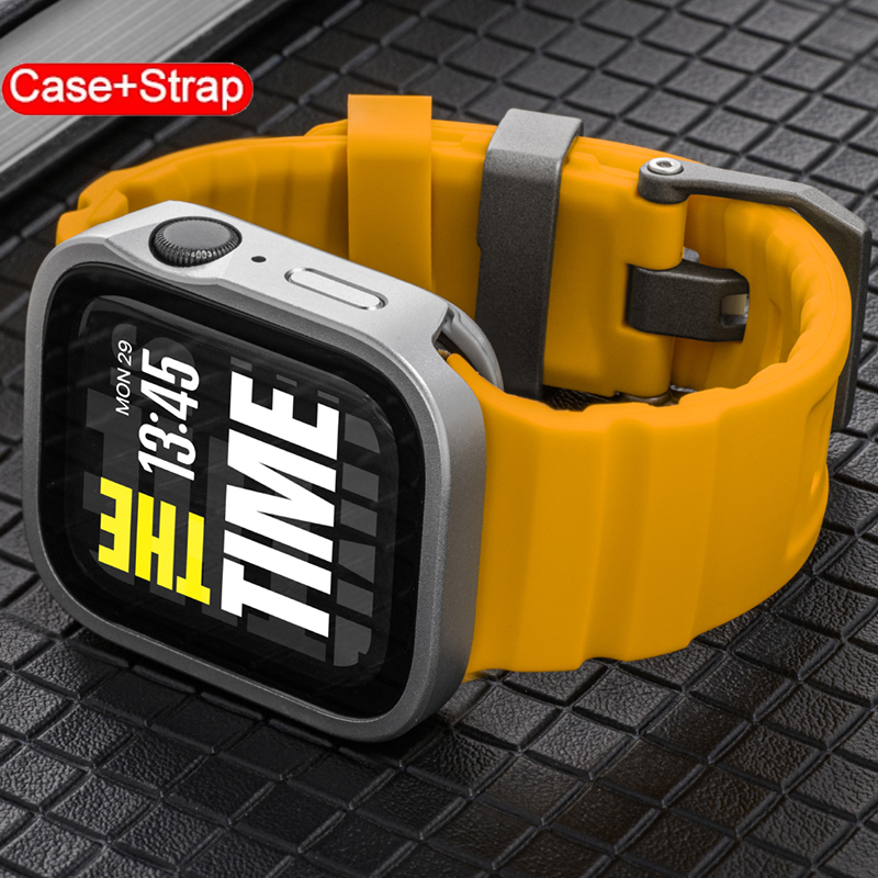 For Apple Watch Waterproof Cas - Silicone Sport Band review and price
