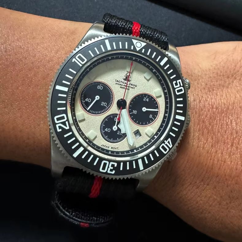 Tactical Frog Men Chronograph  - Solar Powered Watch review and price