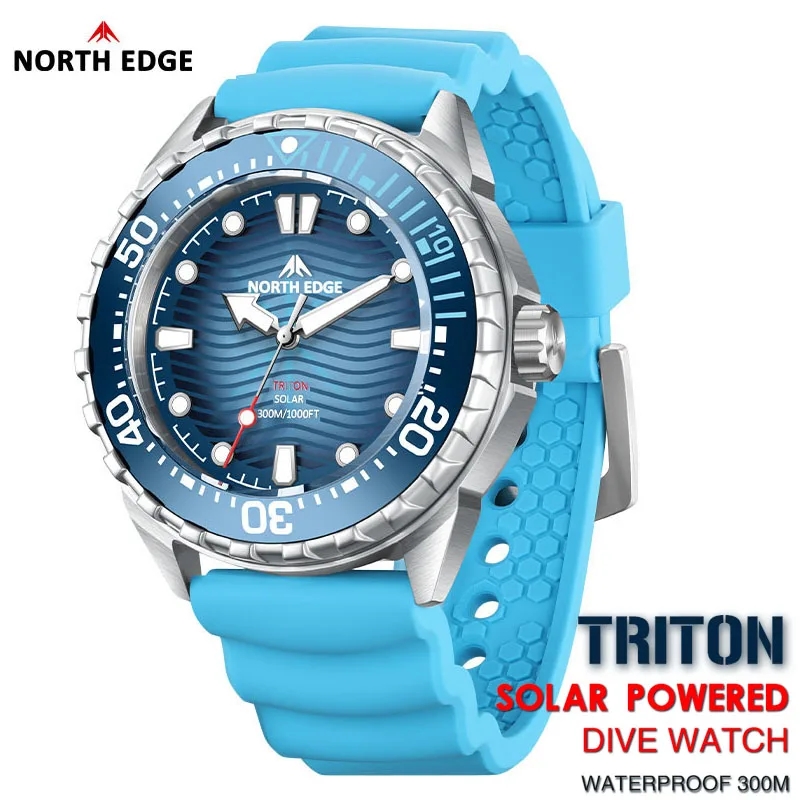 NORTH EDGE 2025 New TRITON Sol - Solar Powered Watch review and price