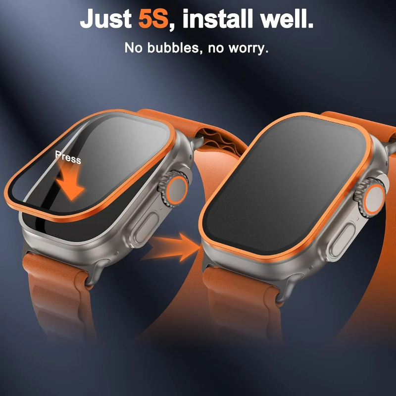 Tempered Glass for Apple Watch - Smartwatch Watches For Men review and price